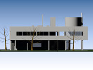 Villa Savoy 01, 3D-Molell Architektur